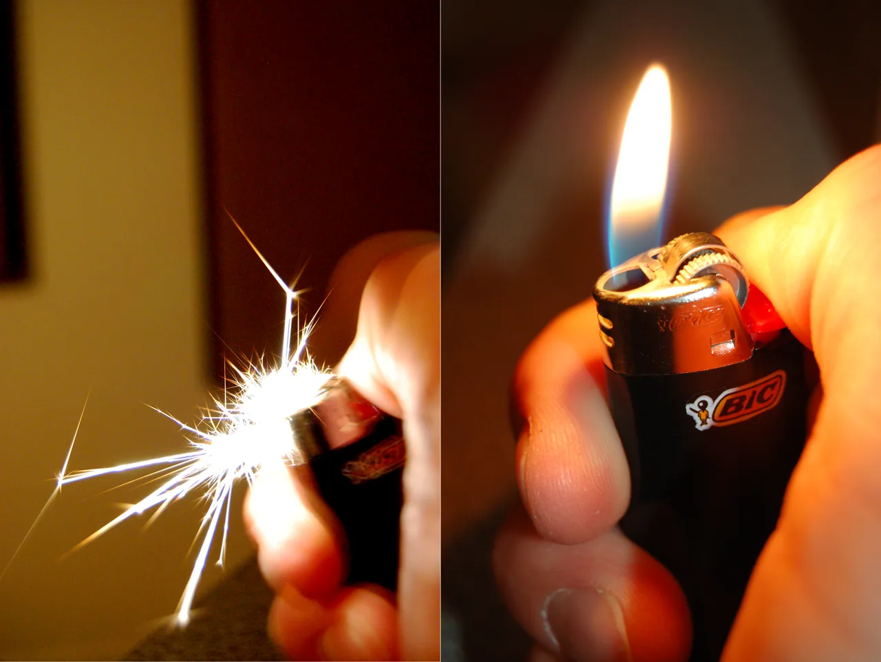 A la luz de un mechero