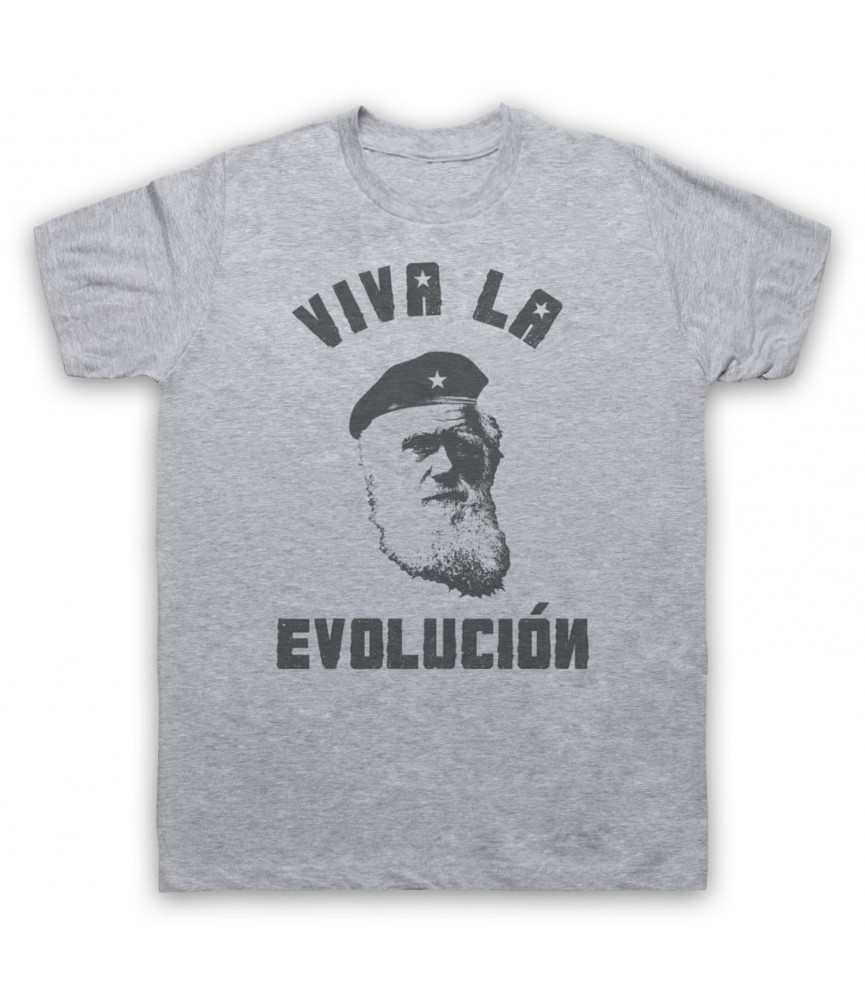Camiseta "Viva La Evolución" — Charles Darwin, Hombre