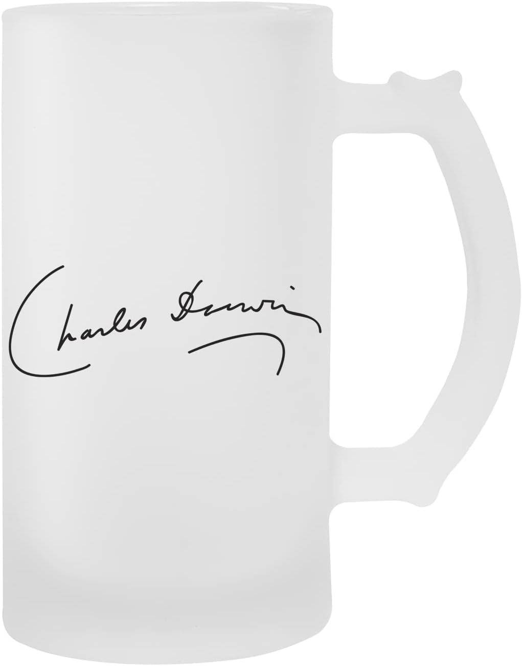 Jarra Cerveza Darwin — Firma de Charles Darwin, Transparente